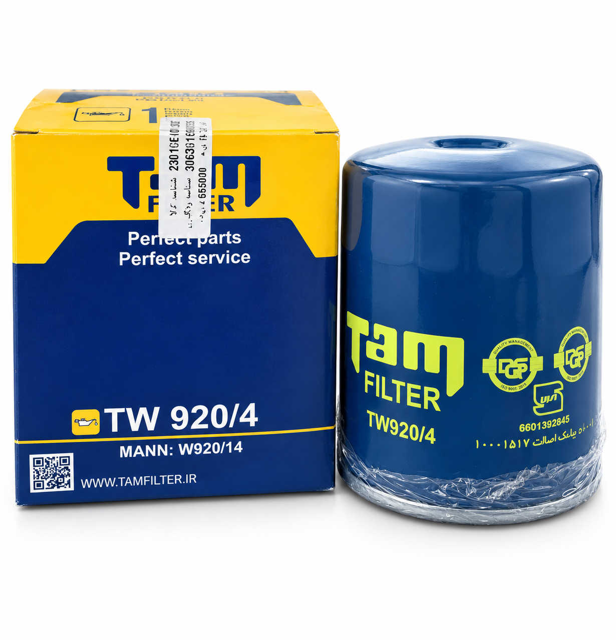 فیلتر روغن پاترول 4 سیلندر و نیسان تام مدل TW-920/4