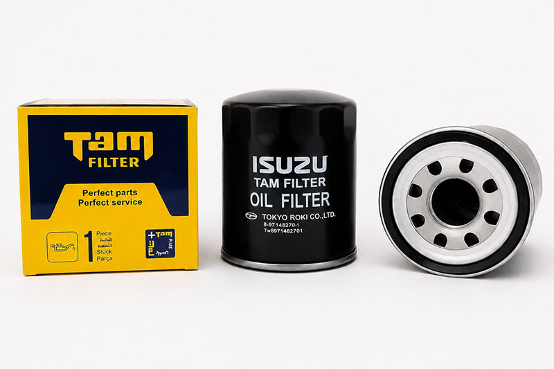 فیلتر روغن کامیونت ایسوزو NPR مینی بوس ایسوزو تام فیلتر مدل TW-8971482701 | یدک فیلتر