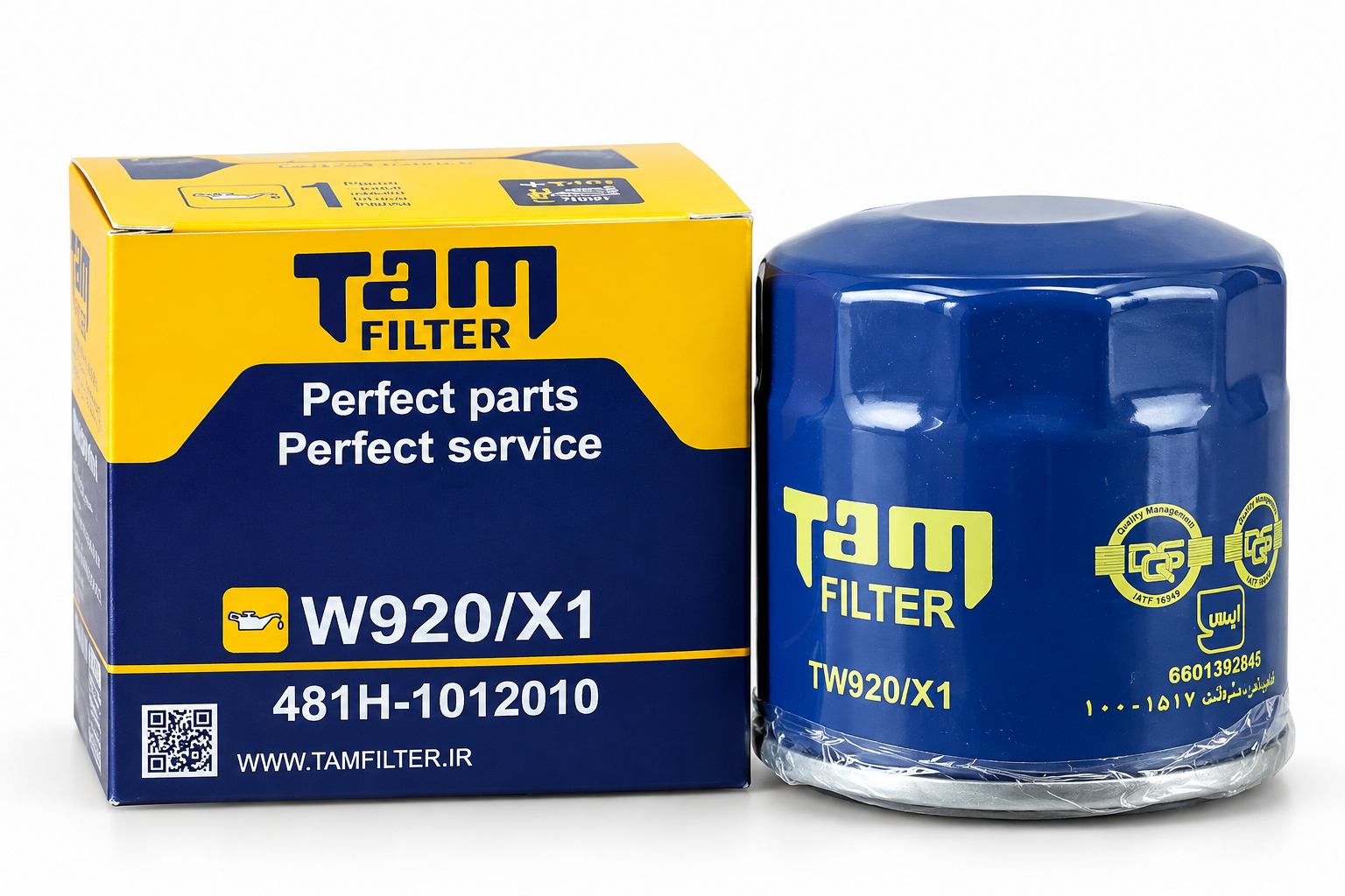 فیلتر روغن ام وی ام X33 550 530 تام فیلتر TW-920/X1